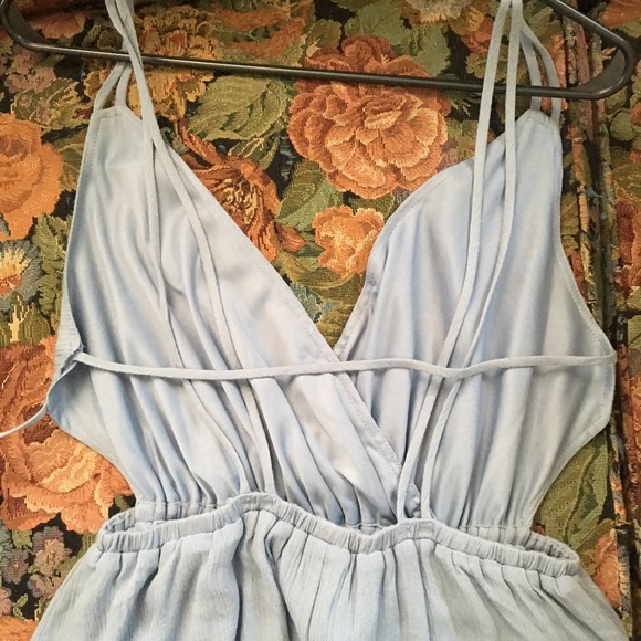 UO ecote strappy surplice fit and flare dress - Picture 7 of 7